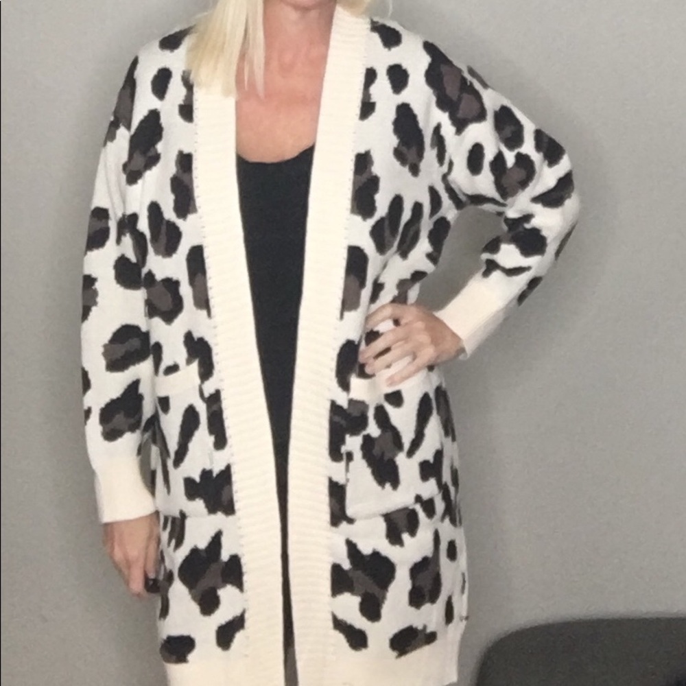 Ivory Leopard Cardigan